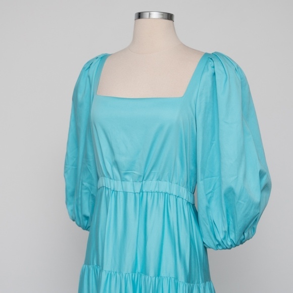 Alice + Olivia. Shayla Tiered Gathered Cotton-blend Maxi‎ Dress. - Picture 8 of 16